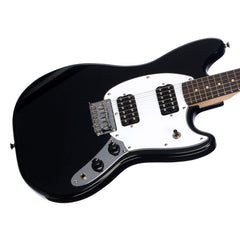 Squier Bullet Mustang HH - Black - Offset Electric Guitar for Kids, Beginners and Travel!