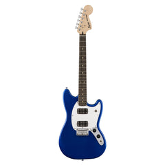 Squier Bullet Mustang HH - Imperial Blue - Offset Electric Guitar for Kids, Beginners and Travel!