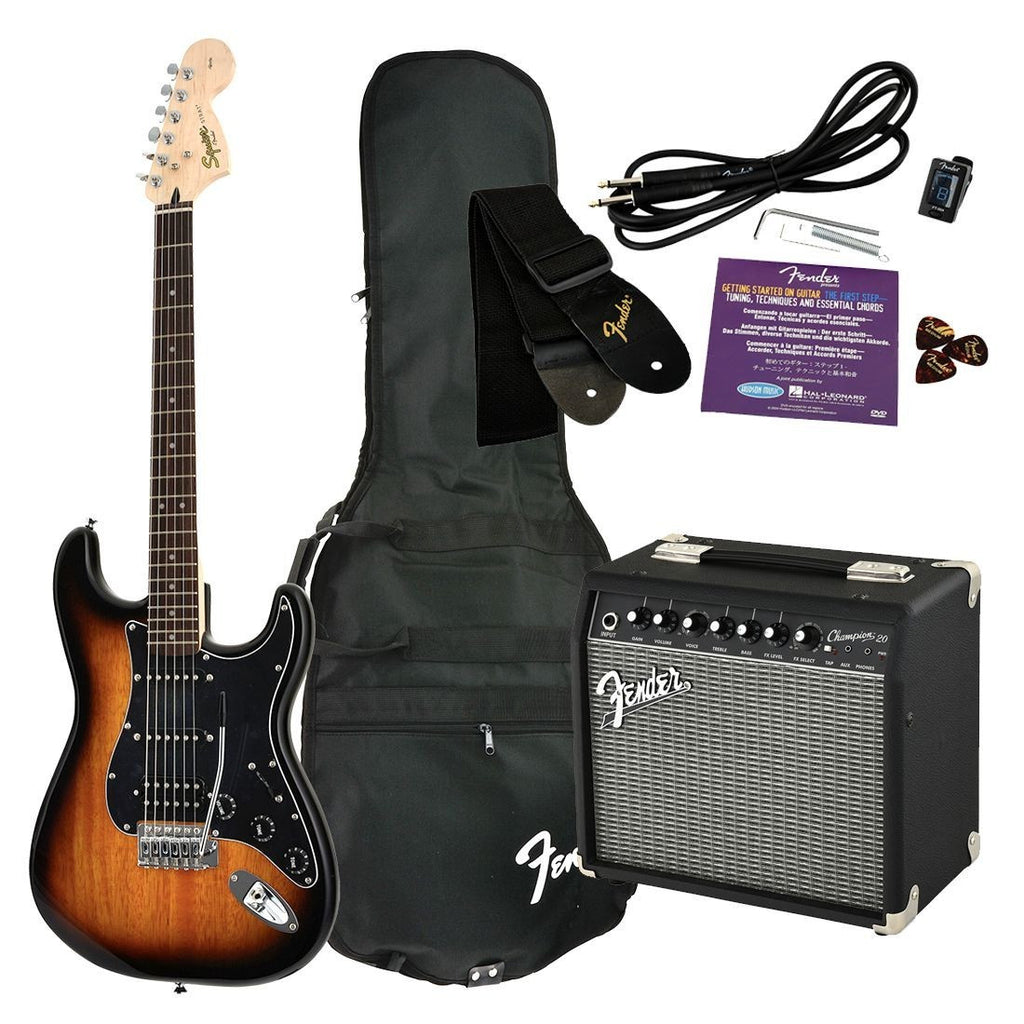 Stop Dreaming, Start Playing! Set: Affinity Series Strat HSS with Fender Frontman 15G Amp