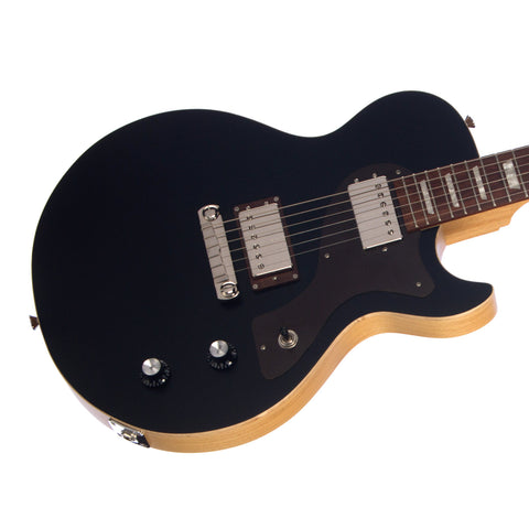 2012 Fibenare Guitars Basic Jazz Single Cut Rahan - Black Top / Natural Korina - Custom Boutique Electric - USED!