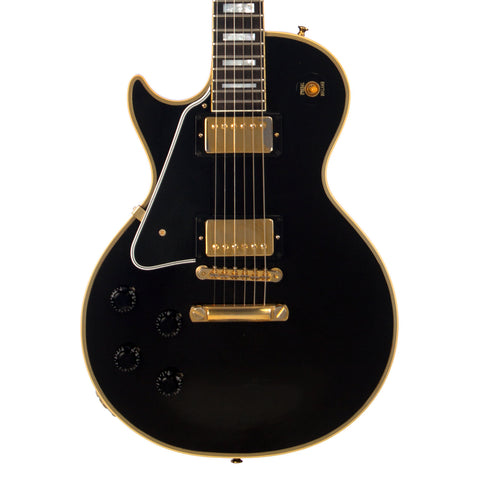 Gibson Custom Shop Historic 1957 Les Paul Custom Reissue - Black Beauty - LEFTY / Left-Handed Electric Guitar - USED