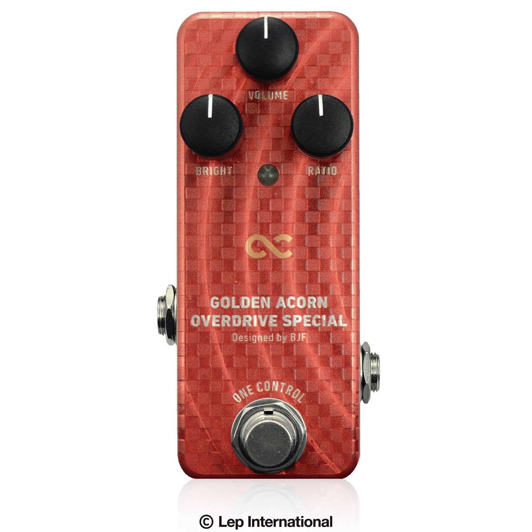 electric guitar overdrive pedal One Control Golden Acorn Overdrive Effects Pedal