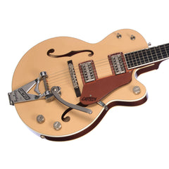 USED Gretsch G6112TCB-JR Center Block Limited Edition, 2-Tone Jaguar Tan / Copper Metallic – Semi-Hollowbody Electric Guitar