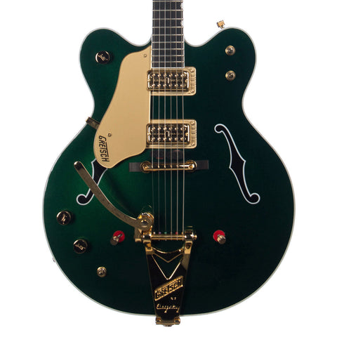 USED Gretsch Guitars G6122-1962LH Chet Atkins Country Gentleman - Left-Handed Electric Guitar - Custom Emerald Eyes Green Metallic