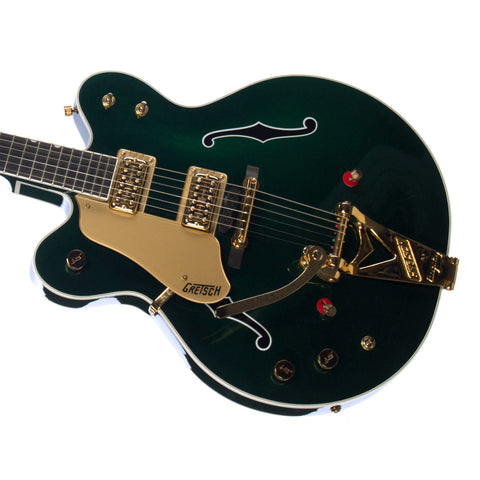 USED Gretsch Guitars G6122-1962LH Chet Atkins Country Gentleman - Left-Handed Electric Guitar - Custom Emerald Eyes Green Metallic