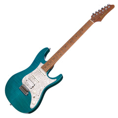USED Ibanez Prestige AZ2204F TAB - Transparent Aqua Blue - Electric Guitar w/ Stainless Steel Frets - NICE!