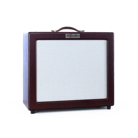 USED Magnatone Amps Varsity 1x12 combo - TV Front - 15 watt Tube Guitar Amplifier - Burgundy Crocodile