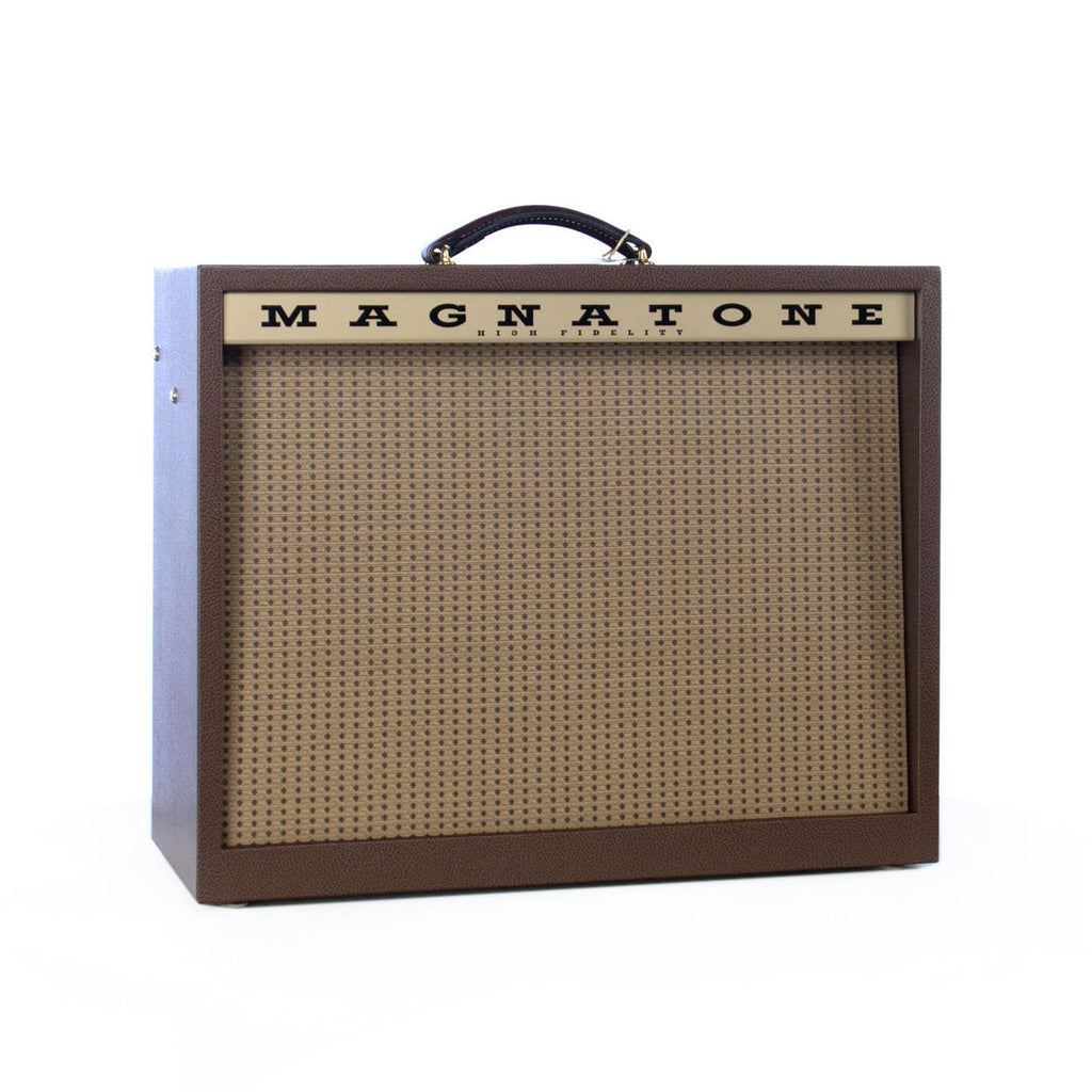 Magnatone Amps Varsity Reverb 1x12 combo - 15 watt Tube Guitar Amplifier - Traditional Brown Cabinet - NEW!