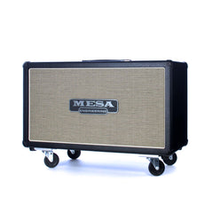 Mesa Boogie Amps 2x12 Rectifier Horizontal guitar speaker cabinet - Black with Custom Cream and Black Jute Grille - NEW!