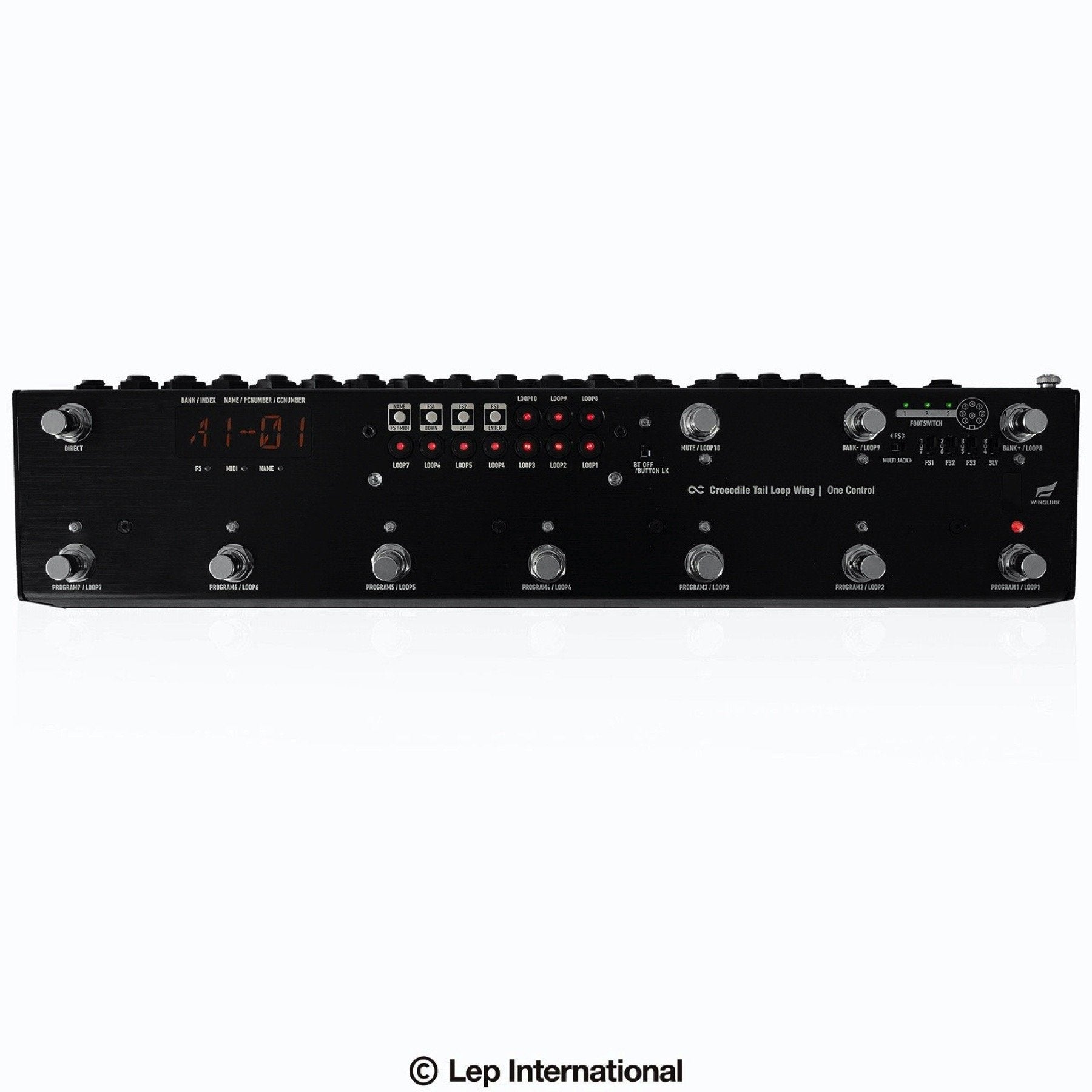 effects switcher pedal One Control Crocodile Tail Loop Wing