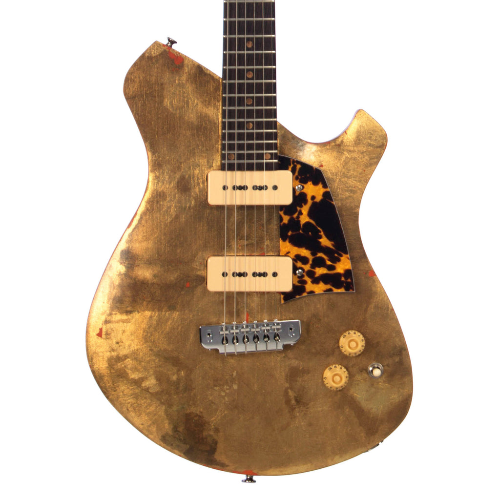 Malinoski Guitars Hi-Top #366 - Gold Leaf - Custom Hand-Made Electric - Boutique Guitar Showcase!