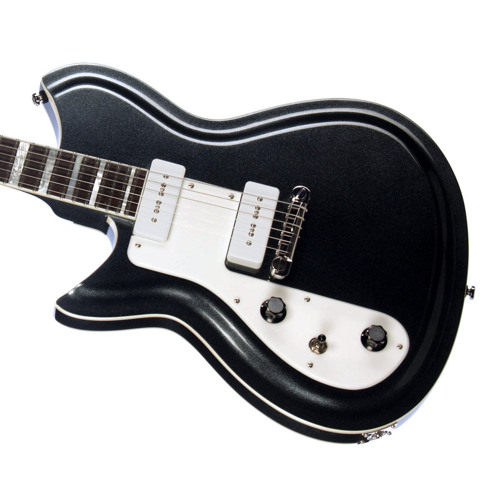 Rivolta Guitars Combinata VII Lefty Toro Black Metallic Left Hande
