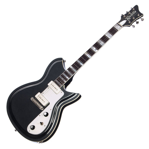 Rivolta Guitars Combinata VII - Toro Black Metallic - Offset electric guitar from Dennis Fano - NEW!