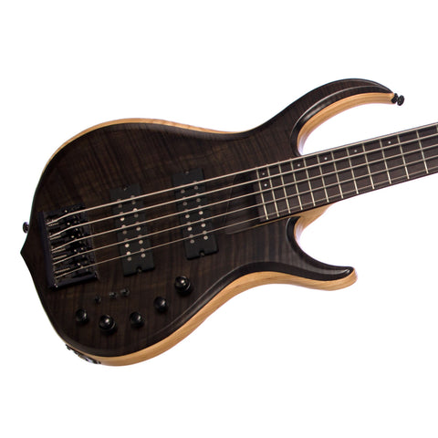 SIRE Marcus Miller M7 5-string - Transparent Black / Ash Body - First Generation Electric Bass Guitar - USED!