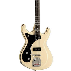Eastwood Guitars Sidejack Bass VI LEFTY – Vintage Cream – Left-Handed Mosrite / Fender Bass VI –inspired Bass Guitar – NEW!