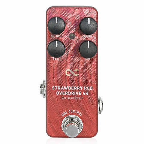 One Control Strawberry Red Overdrive 4K OC-SROD4Kn -  BJF Series Effects Pedal for Electric Guitar - NEW!