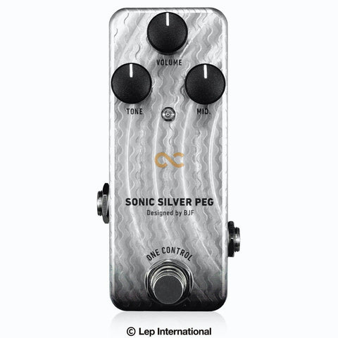 One Control Sonic Silver PEG Bass Pre-amp - BJF Series Effects Pedal for Electric Bass - NEW!