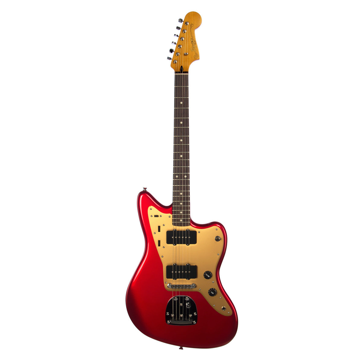 Squier Deluxe Jazzmaster Tremolo electric guitar - Candy Apple Red