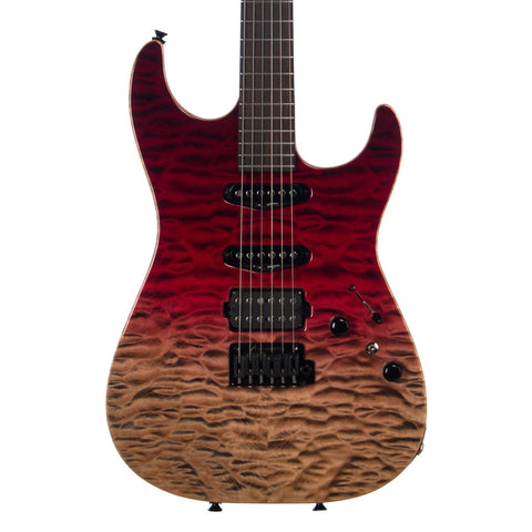 Tom Anderson Drop Top - Cajun Red Reverse Surf - Quilt - NAMM Show!