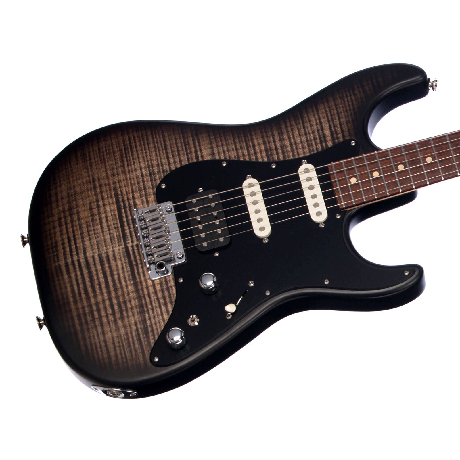Tom Anderson Drop Top Classic Satin Natural Black Burst Custom 