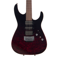 Tom Anderson Angel - Cajun Red Reverse Black Surf - 24 fret Drop Top - Custom Boutique Electric Guitar - NEW!