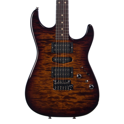 Tom Anderson Drop Top - Tiger Eye Burst - Quilt Maple - Custom Boutique Electric Guitar - New!