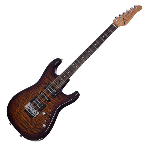 Tom Anderson Drop Top - Tiger Eye Burst / Quilt Top - Custom Boutique Electric Guitar - NEW!
