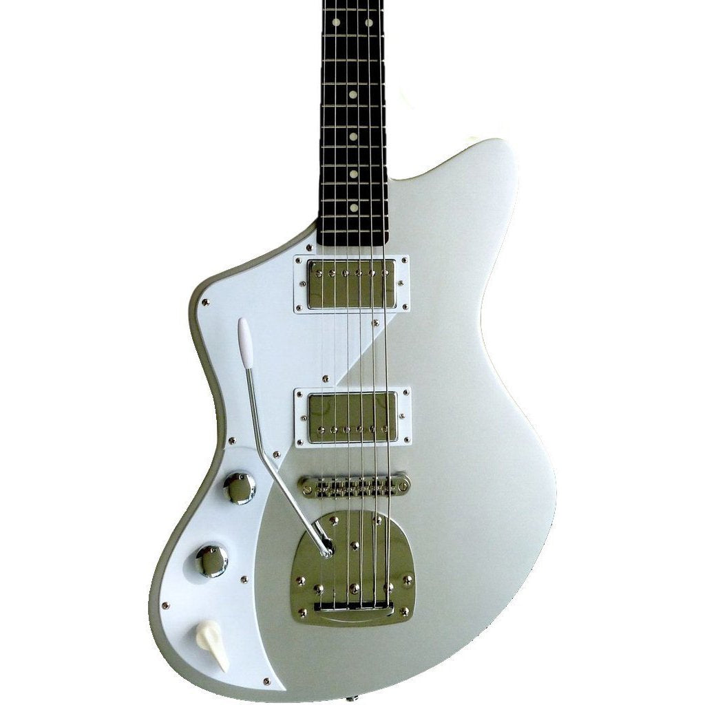Eastwood Guitars Jeff Senn Model One Baritone Sonic Silver LH Featured