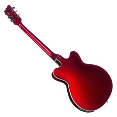 PRICE DROP! Duesenberg Guitars Mike Campbell II Signature Model - DCF-MV-II Hollowbody Electric Guitar - Metallic Red with Racing Stripes
