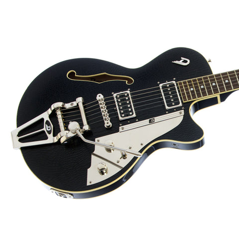 PRICE DROP! Duesenberg Guitars Starplayer TV Outlaw - DTV-OL - Black Crocodile - Semi-Hollow electric guitar