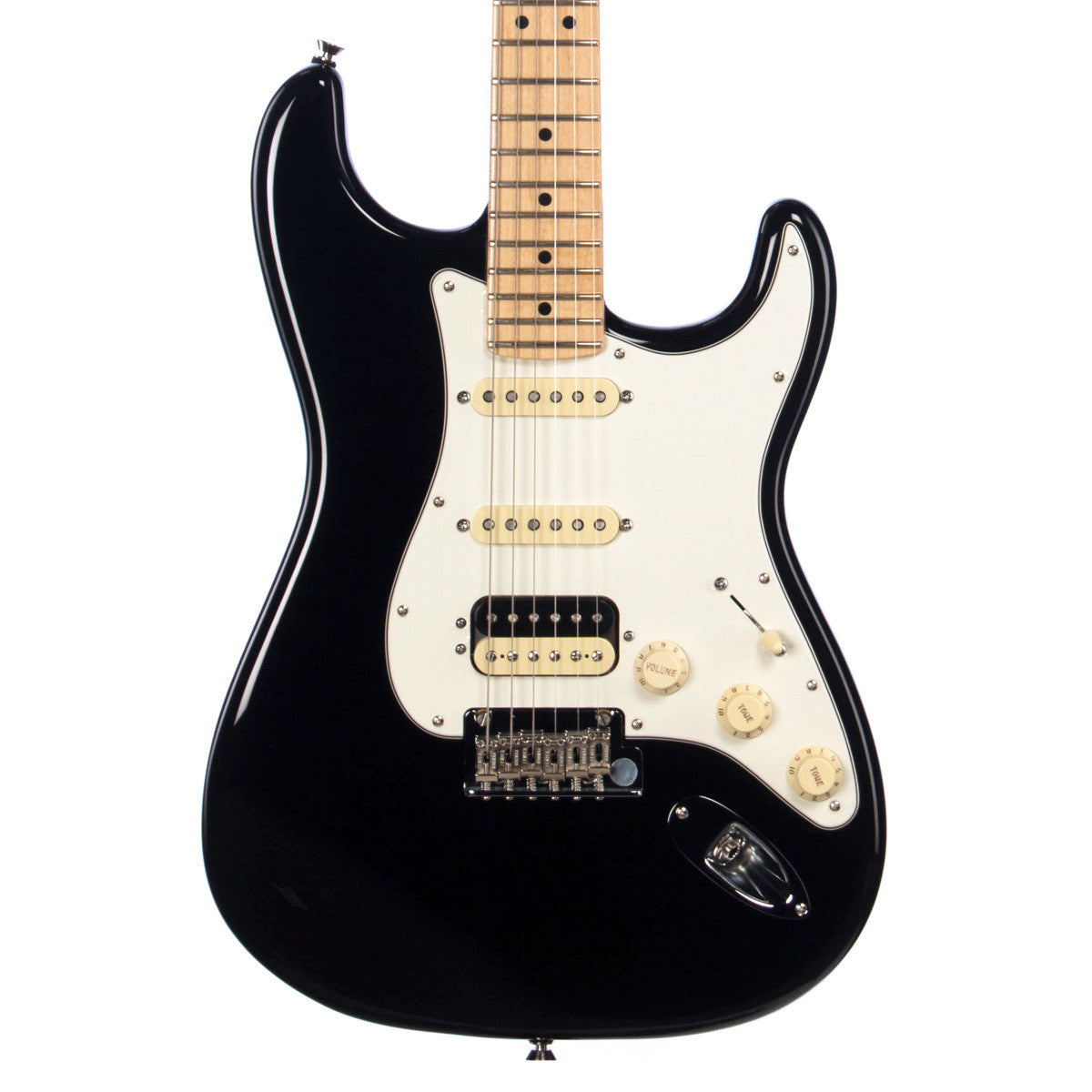 Kenya Outlook Heel Fender American Standard Stratocaster HSS Shawbucker - Black | Make'n Music