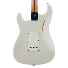 Fender Custom Shop MVP Series 1969 Stratocaster Relic - Olympic White over Sunburst - Olympic White