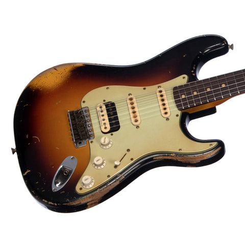 Fender Custom Shop MVP Series 1960 Stratocaster HSS Heavy Relic Masterbuilt John Cruz - Three Tone Sunburst