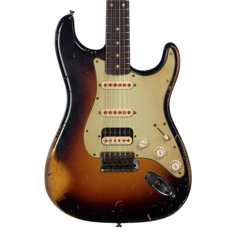 Fender Custom Shop MVP Series 1960 Stratocaster HSS Heavy Relic Masterbuilt John Cruz - Three Tone Sunburst