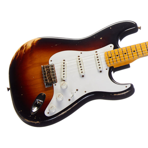 Fender Custom Shop 60th Anniversary 1954 Stratocaster Heavy Relic Limited Edition - Two Tone Sunburst