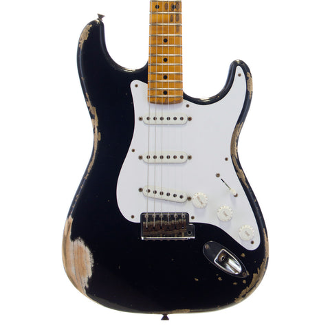 Fender Custom Shop 60th Anniversary 1954 Stratocaster Heavy Relic Limited Edition - Black