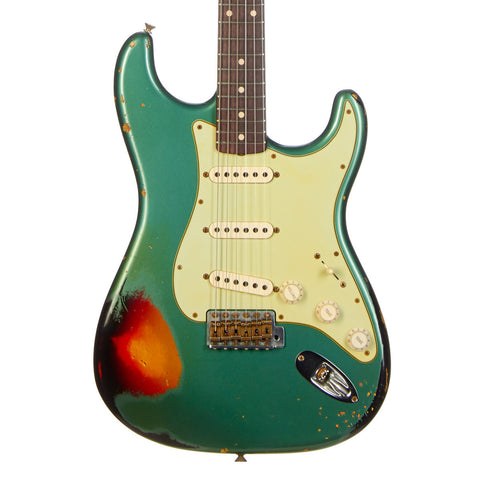 Fender Custom Shop 1960 Stratocaster Heavy Relic NAMM SHOW Limited Edition - Sherwood Green Sunburst
