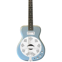 Airline Guitars Folkstar - Ice Blue Metallic - Electric / Acoustic Resonator Guitar - NEW!