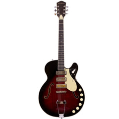 Airline H59 - Vintage Redburst - Semi-Hollow Electric Guitar - NEW!