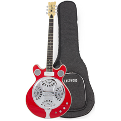 Eastwood Guitars Delta 6 LTD - Glen Campbell Red - Electric Resonator Guitar - Vintage Mosrite Californian Tribute - NEW!