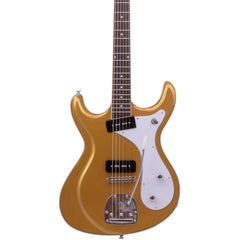 Eastwood Guitars Sidejack Baritone DLX - Metallic Gold - Deluxe Mosrite-inspired Offset Electric Guitar - NEW!