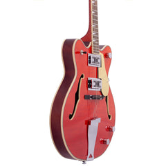 Eastwood Guitars Classic Tenor - Orange Flame - Hollowbody Electric Tenor Guitar - NEW!