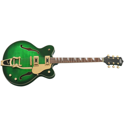 Eastwood Guitars Classic 6 DLX - Greenburst - Deluxe Semi Hollow Body Electric Guitar - NEW!