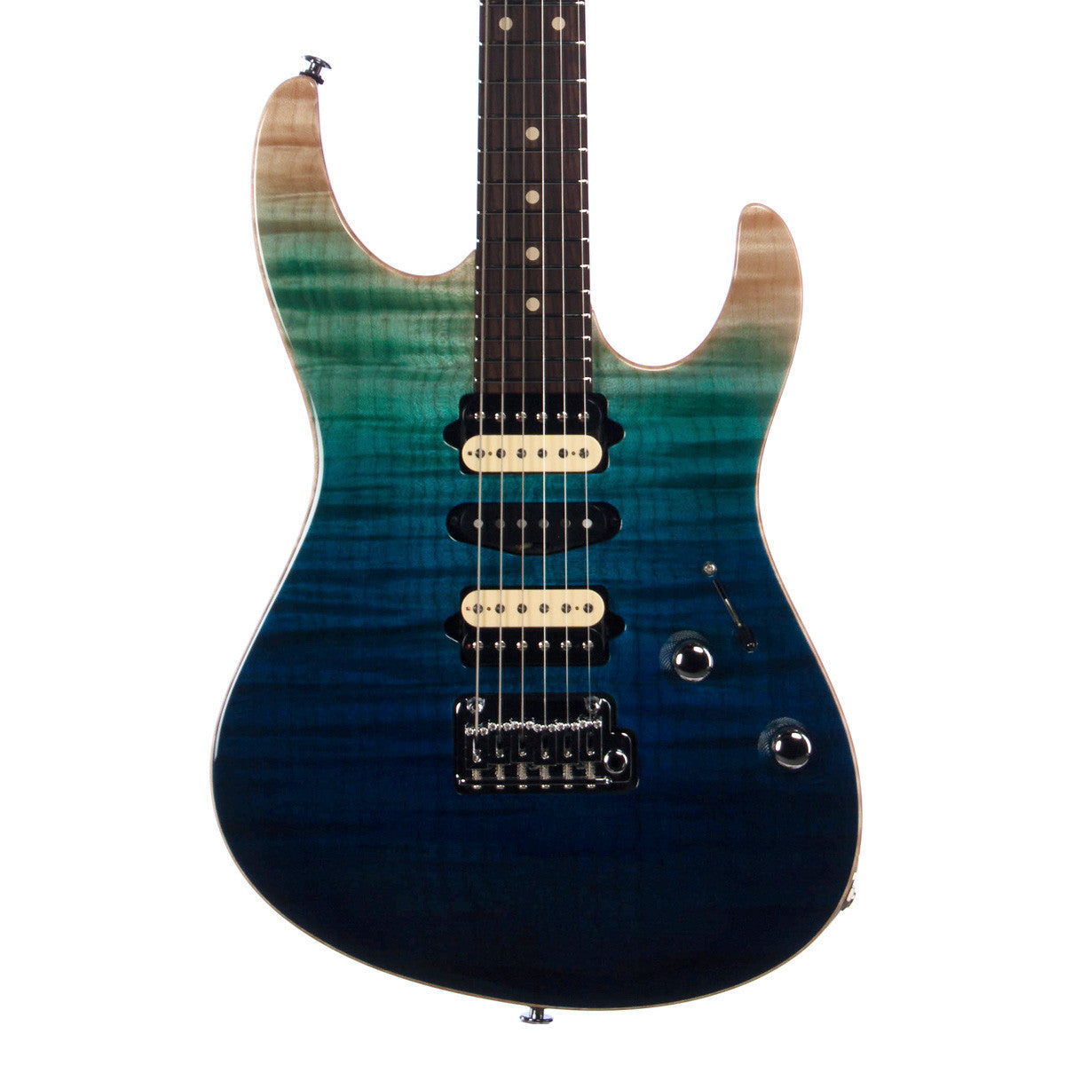 Suhr Custom Modern Carve Top Limited Edition - Aqua Blue