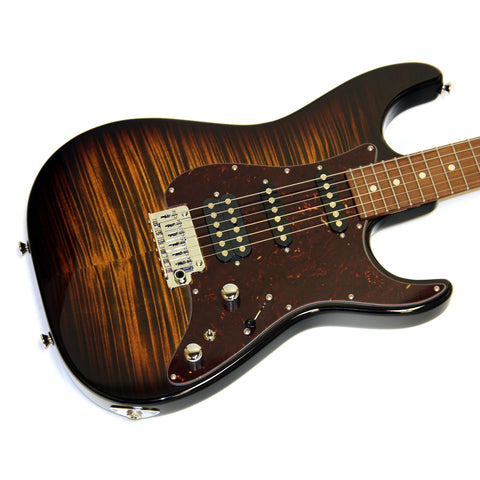 Tom Anderson Short Drop Top Classic - Tiger Eye Burst